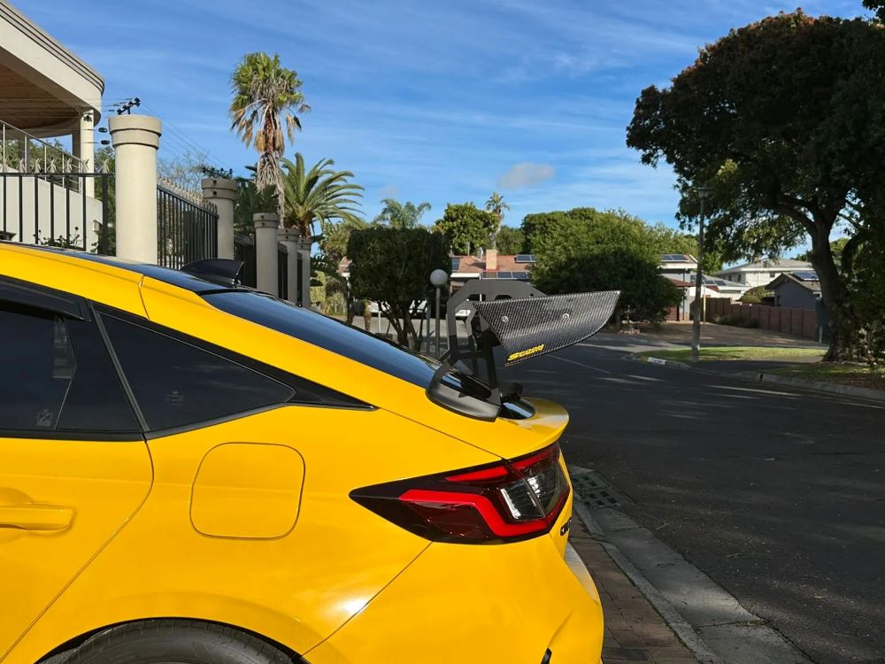 SPN Style carbon fiber track wing spoiler