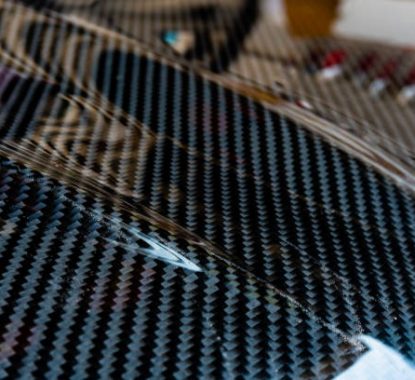 Material of composite product dark carbon fiber